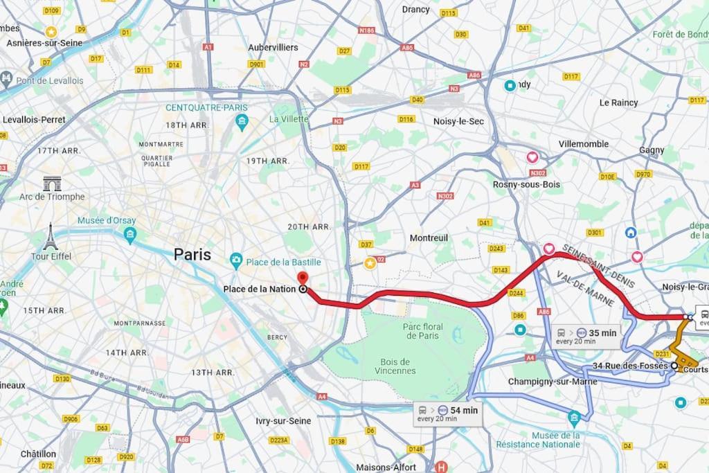 Charme & Confort T2 Lumineux Entre Paris And Disney วิลลิเยร์-ซูร์-มาร์น ภายนอก รูปภาพ