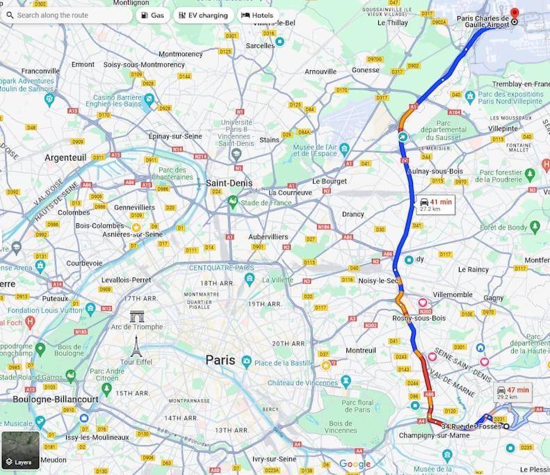 Charme & Confort T2 Lumineux Entre Paris And Disney วิลลิเยร์-ซูร์-มาร์น ภายนอก รูปภาพ