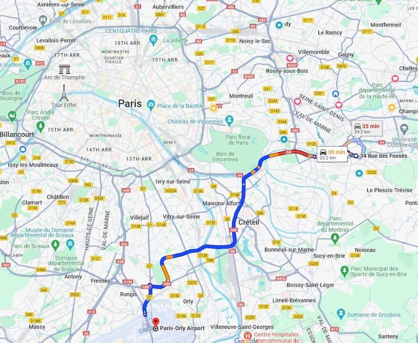 Charme & Confort T2 Lumineux Entre Paris And Disney วิลลิเยร์-ซูร์-มาร์น ภายนอก รูปภาพ
